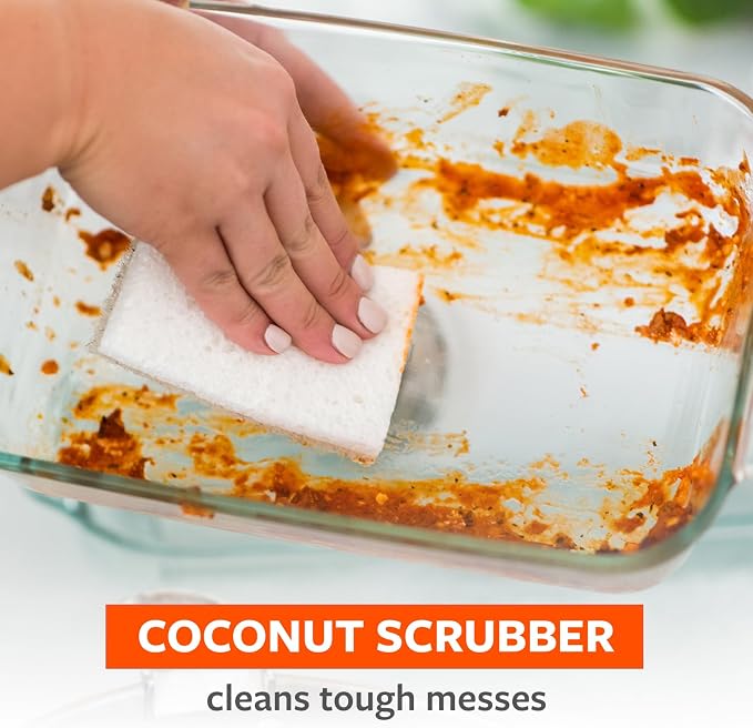 Full Circle Coconut Scrubber Sponges, Plant-Based Sponges Made - Image 4