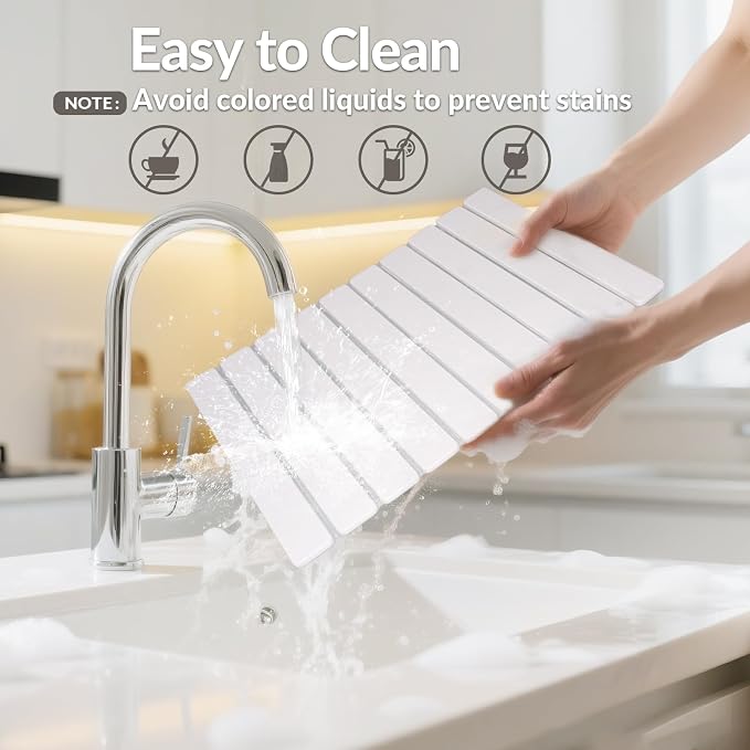 Large Stone Dish Drying Mat for Kitchen Counter, Foldable Fast-Drying - Image 7