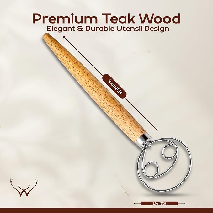 WOODLANDS USA Danish Dough Whisk - Image 5