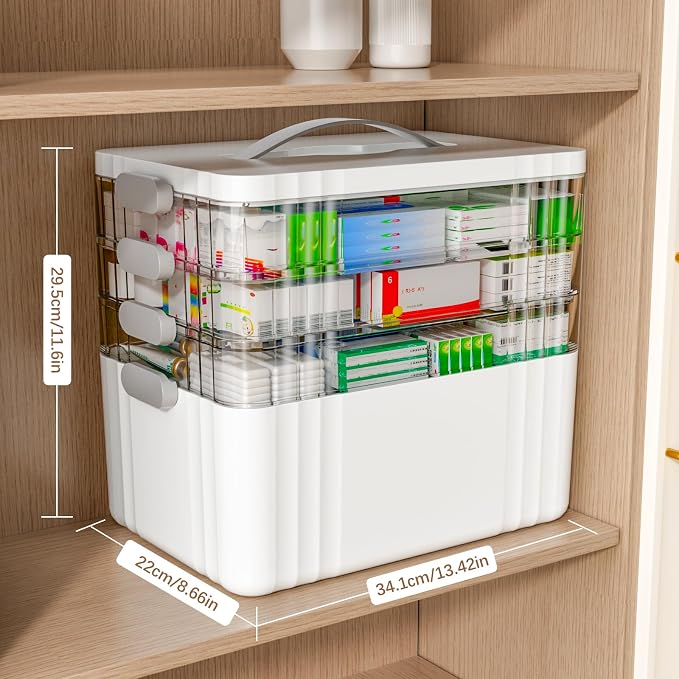 ARSTPEOE 4-Tier Medicine Organizer - Image 2
