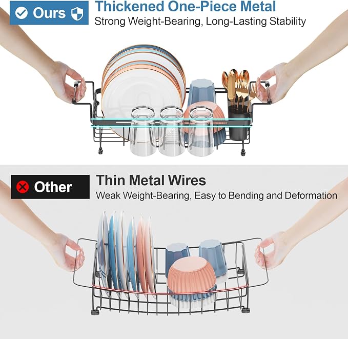 iSPECLE Small Sink Dish Drying Rack - Image 9