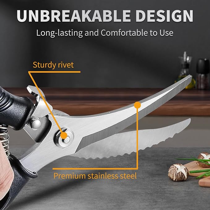 Heavy Duty Kitchen Poultry Shears - Image 5
