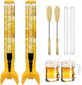 2 Pcs Beer Dispenser, 3L/100 Oz Mimosa Tower by Julymoda
