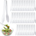 Tessco for you 50 Pcs Plastic Tongs for Serving Bulk, 9 Inch Plastic Disposable by Tessco