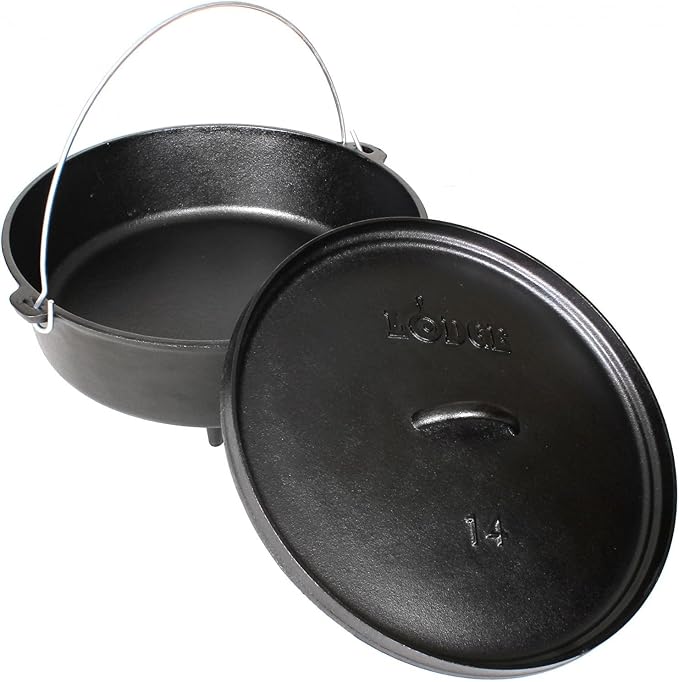 Lodge 6 Quart Pre-Seasoned Cast Iron Camp Dutch Oven - Image 3