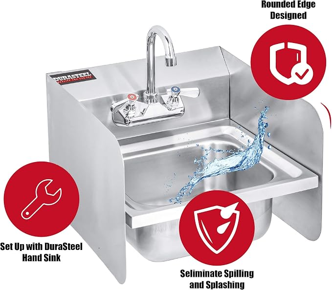 DuraSteel Stainless Steel Sink Splash Guard - Image 2