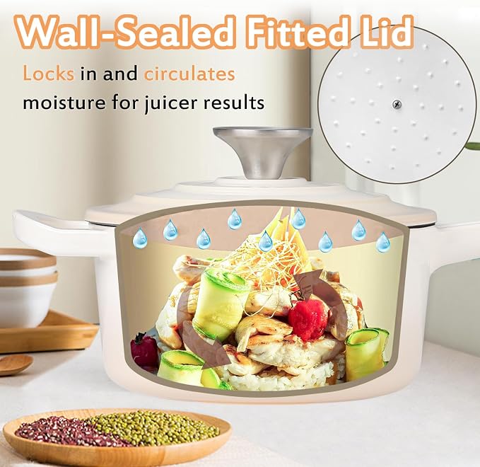 Enameled Cast Iron Sauce Pan, 1 Quart Enameled Saucepan - Image 3