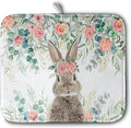 Easter Rabbit Dish Drying Mats for Kitchen Counter Easter Spring Watercolor by Kwlegh