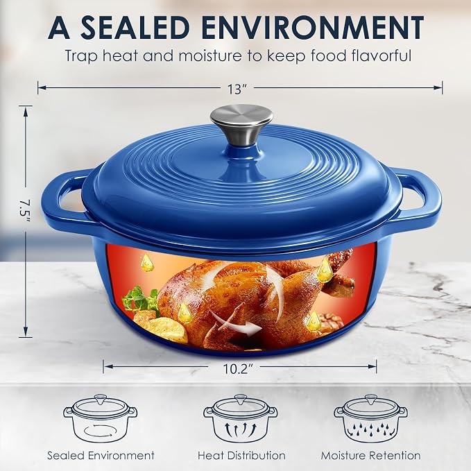 Cast Iron Dutch Oven Pot With Lid - Image 2