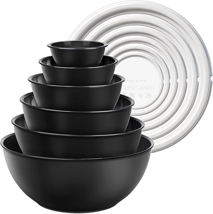 Greentainer Plastic Mixing Bowls by Greentainer