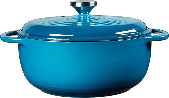 Lodge 4.5 Quart Enameled Cast Iron Dutch Oven - Image 2