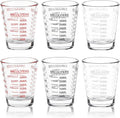 SAIAOKJ Shot Glasses Measuring Cup Set 6 Pack Espresso Shot Glasses Liquid by SAIAOKJ