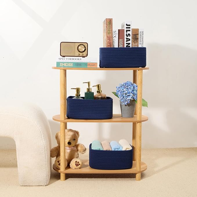 MiniArk Small Storage Baskets for Organizing | Closet Organizer Bins | Shelf - Image 6