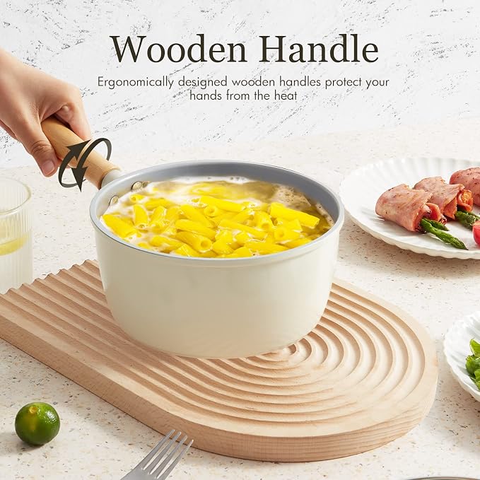 ROCKURWOK Ceramic Nonstick Sauce Pan, 3 QT Pot - Image 4