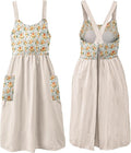Uaussi Cotton Linen Apron Cross Back Work Apron by Uaussi