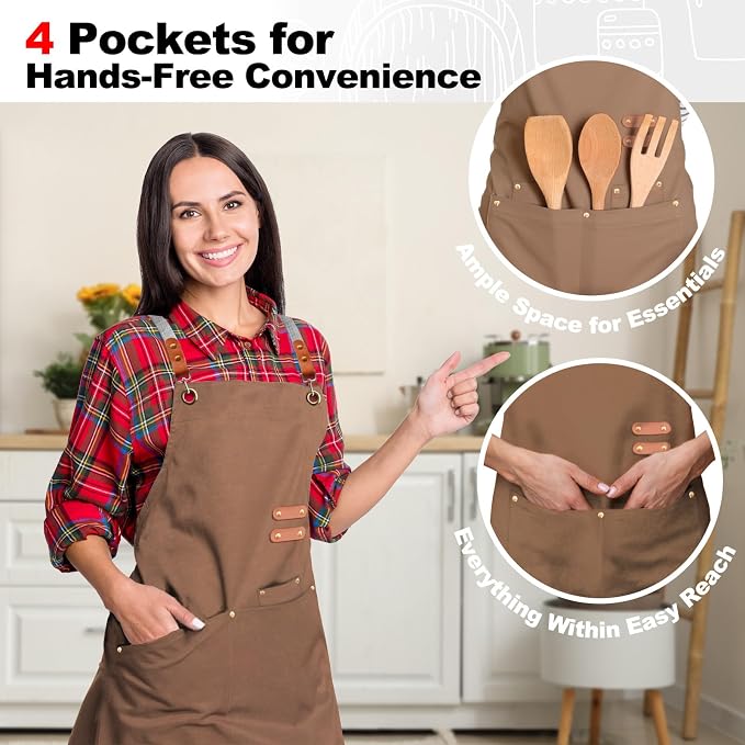BeLuyi chef apron bib tool apron - Image 6