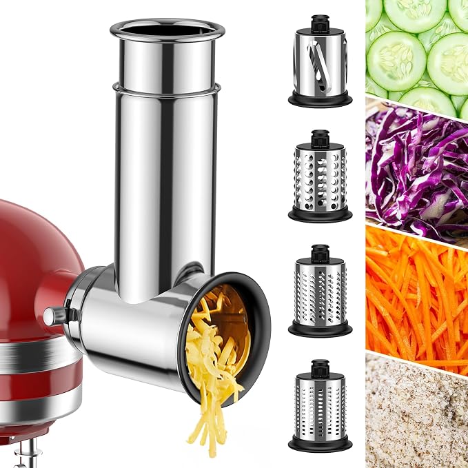 Stainless Steel Cheese Grater for Kitchenaid Mixer, For Kitchenaid Cheese by GVODE