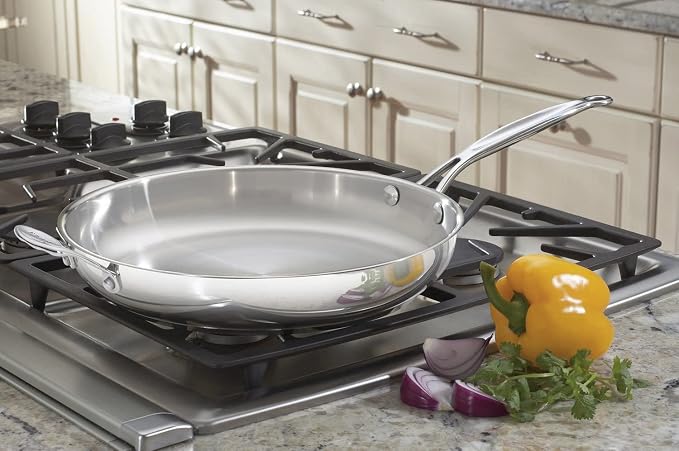 Cuisinart 722-30H Chef's Classic Stainless 12-Inch Open Skillet - Image 2