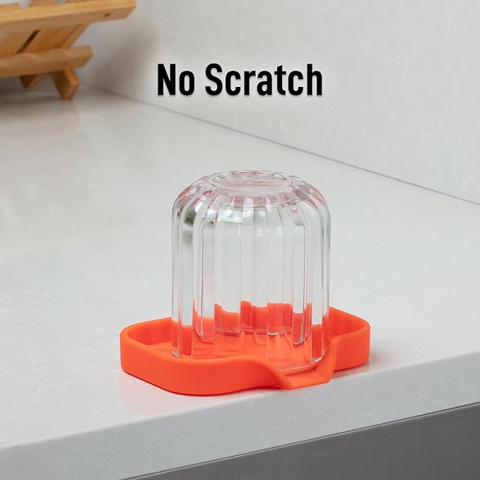Zulay Kitchen Small Silicone Sponge Holder – Space-Saving Sink Organizer Tray - Image 7