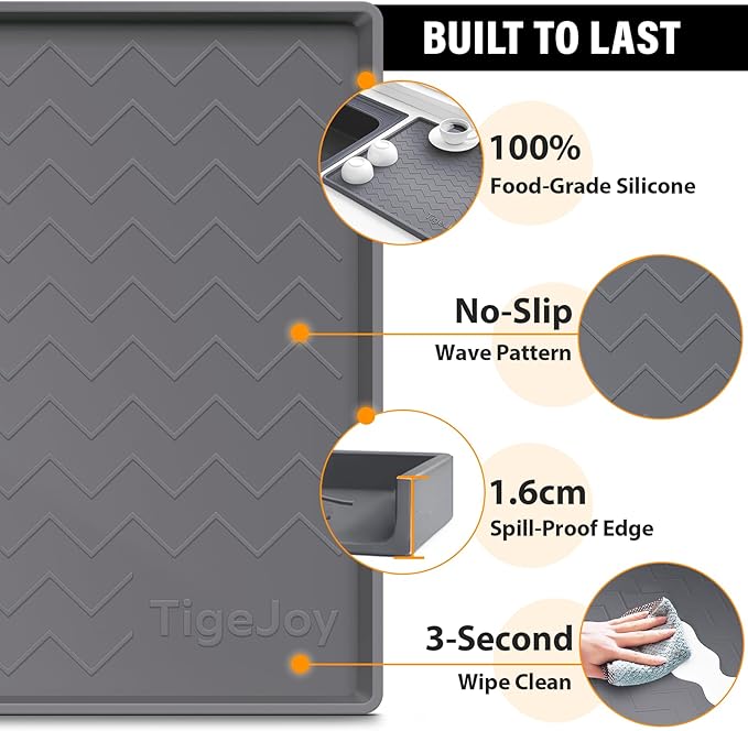 TigeJoy 28" x 22" Under Sink Mats - Image 4
