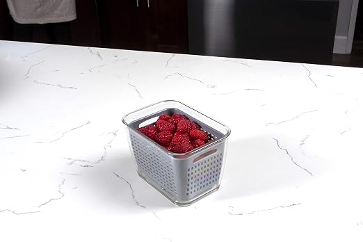 Kitchen Spaces Small Colander Stackable Food Storage Bin - Image 4