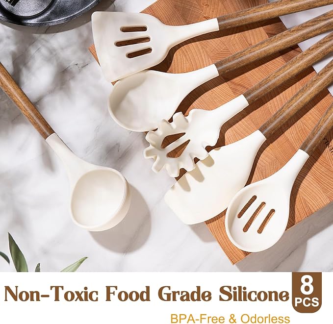 Non-Stick Silicone Kitchen Utensils Set - Image 2