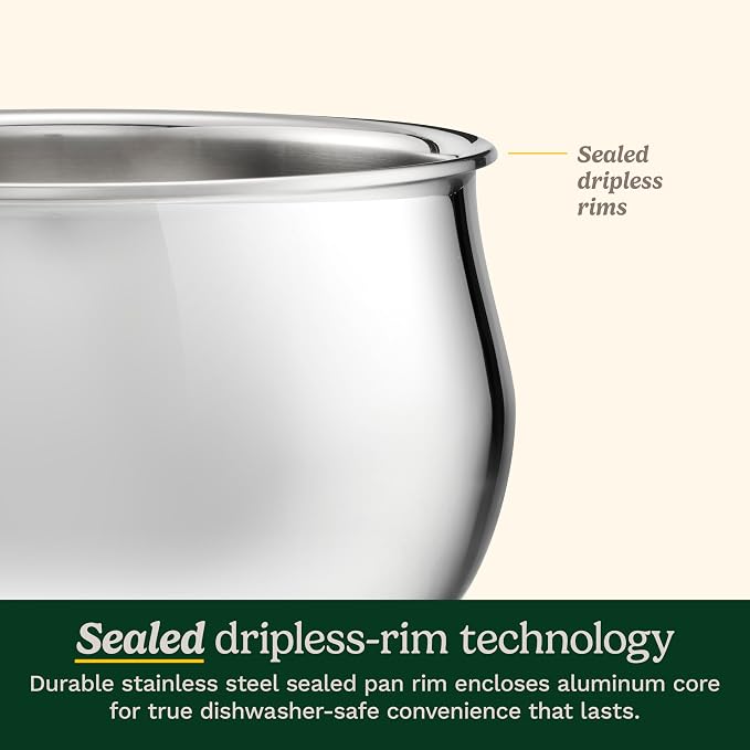 Cuisinart PureClad™ Triple Ply Stainless Steel 5.5 Qt. Saute Pan w/Cover - Image 5