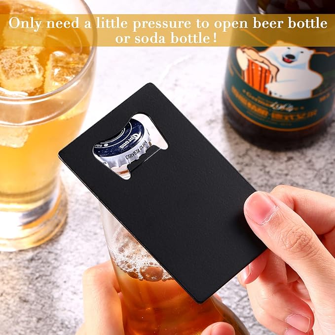 40 Pieces Credit Card Bottle Opener Stainless Steel Poker Wallet Bottle Opener - Image 5