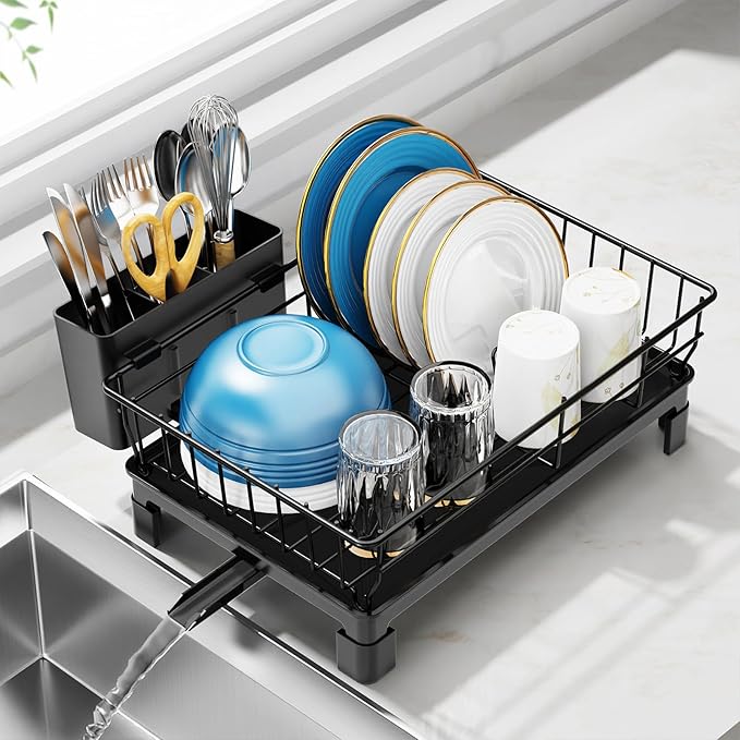 GSlife Small Dish Drying Rack for Kitchen Counter - Image 7