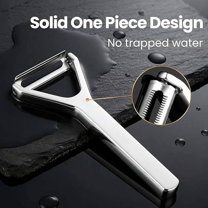 Vegetable Peeler, Ultra-Sharp Ergonomic Stainless Steel Potato Peeler, - Image 3