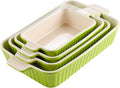 MALACASA Bakeware Set of 4, Porcelain Baking Pans Set by MALACASA