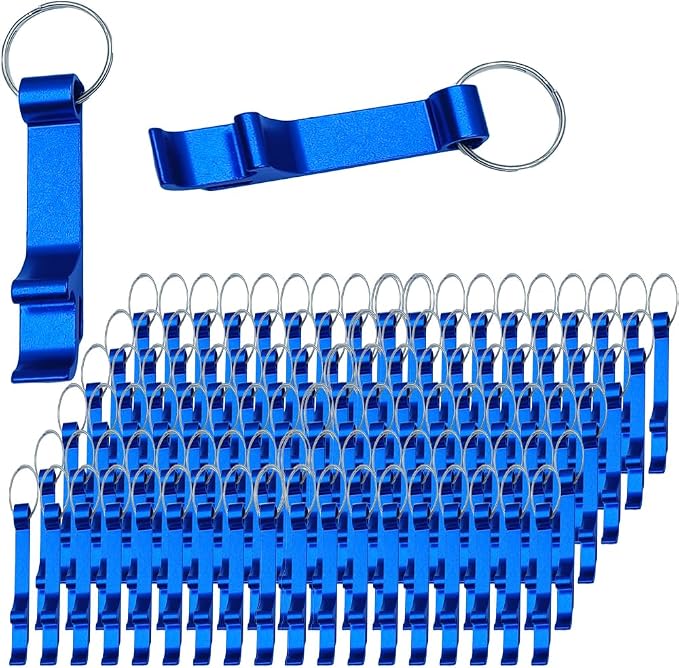 200 Pcs Bottle opener Keychain Bulk, Soda Beverage Beer Bottle Opener Keychain by MTOMDY