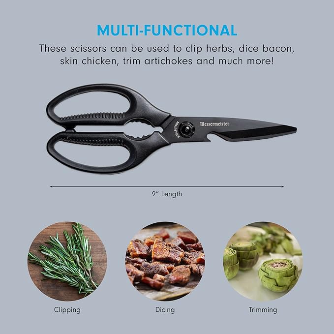 Messermeister 9-Inch Push Button Take-Apart Shears - Image 3