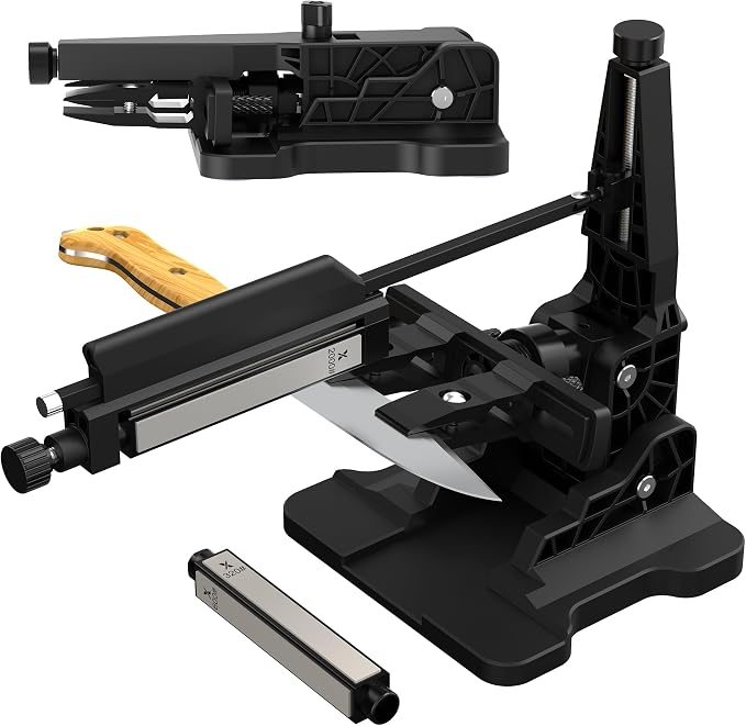 Portable Folding Adjustable Knife Sharpener – Includes 2 Diamond Sharpening by XARILK_OFFICIAL