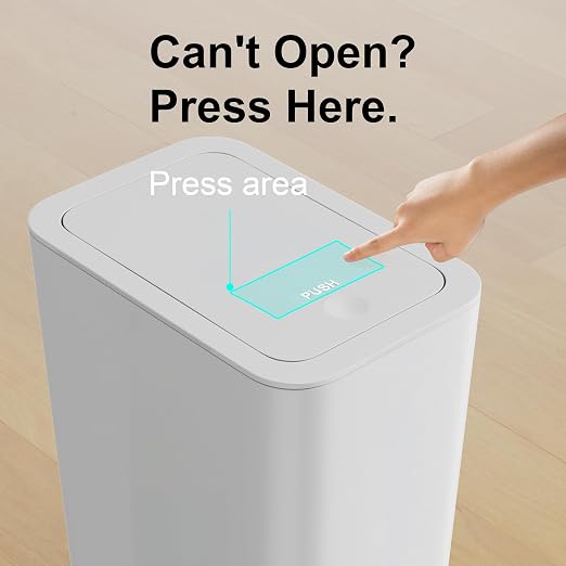 3 Pack 10 Liter / 2.6 Gallon Bathroom Trash Can, Small Trash Can - Image 4