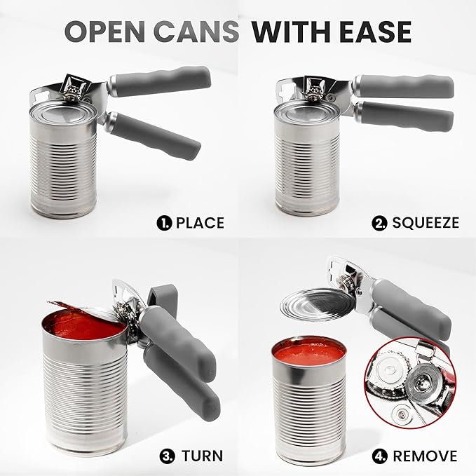 Zulay Kitchen Heavy Duty Stainless Steel Can Opener Manual - Image 6