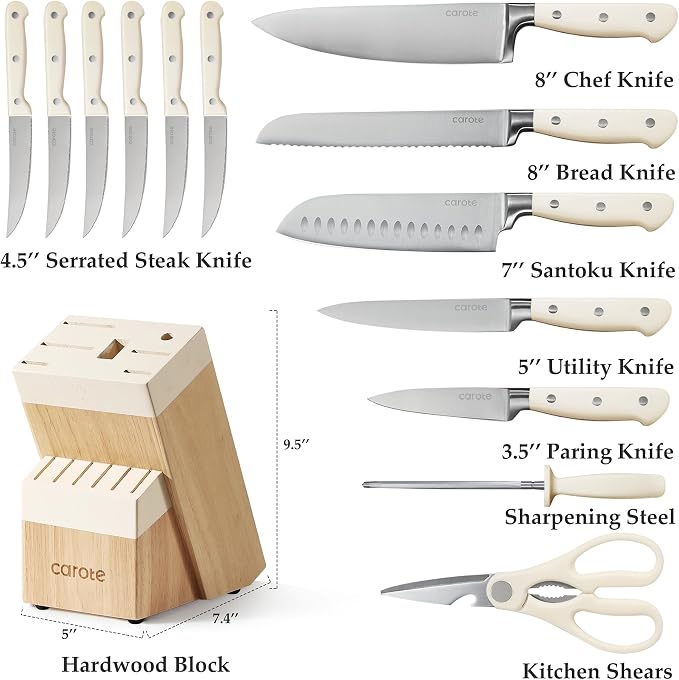 CAROTE 14 Pieces Knife Set - Image 2