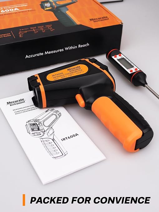 Mecurate Infrared Thermometer Gun -58°F to 1112°F, Laser Temperature Gun - Image 7