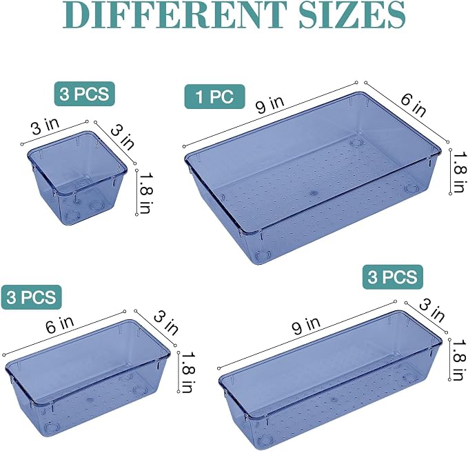 StorMiracle 10 PCS Drawer Organizer Set, 5 Varied Size Bathroom and kitchen - Image 2