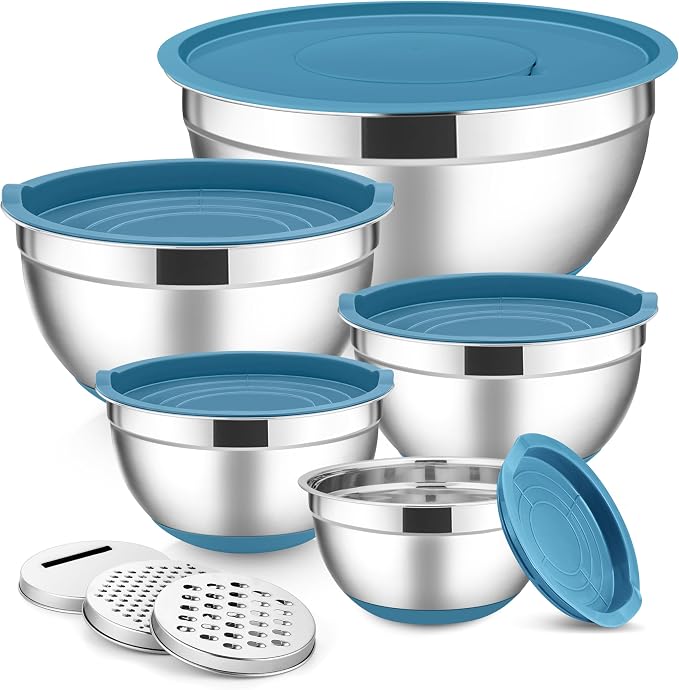 E-far Stainless Steel Mixing Bowls by E-far