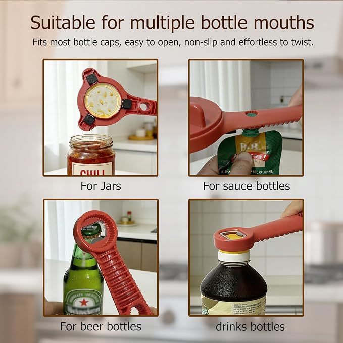4-in-1 Jar Opener, Adjustable Jar Opener - Image 7