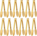 Dimeho 12 Pack Stainless Steel Buffet Tong Gold Serving Tongs 9 Inch Buffet by Dimeho