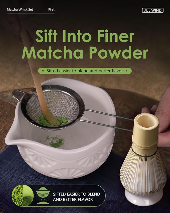 Matcha Whisk Set, Ceramic Matcha Set Includes Bowl - Image 4