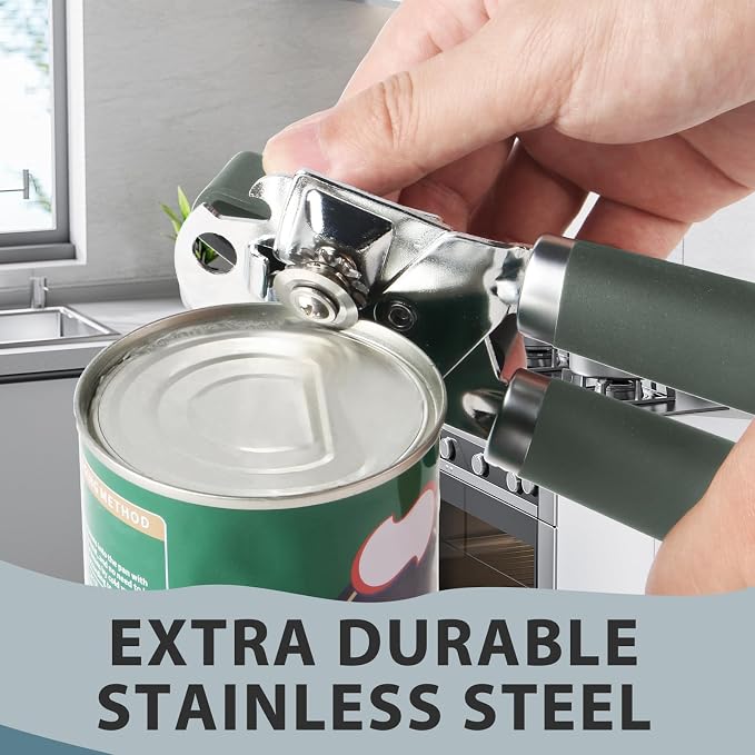 Safring Can Opener Manual, Heavy Duty Handheld Strong Can Opener - Image 4