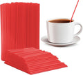 Prestee 2000 Count Red Coffee Stirrers by Prestee