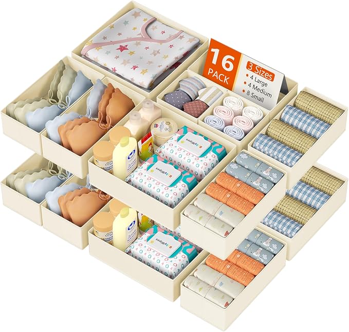 DIMJ Drawer Organizer Clothes 16 Pack by DiMJ