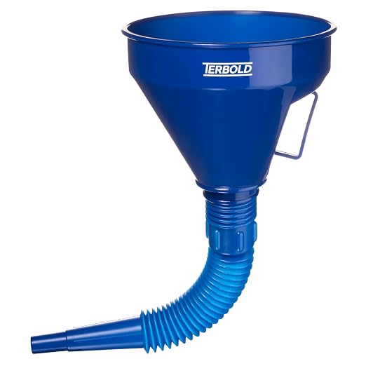 Automotive Flex Funnel with Hose | Wide Mouth Flexible Oil Funnel by Terbold