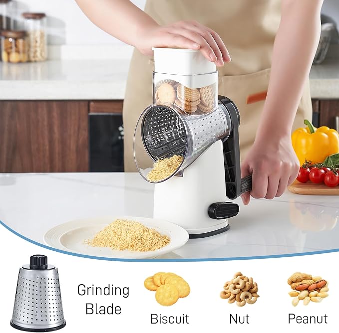 VEKAYA Rotary Cheese Grater Hand Crank - Image 7