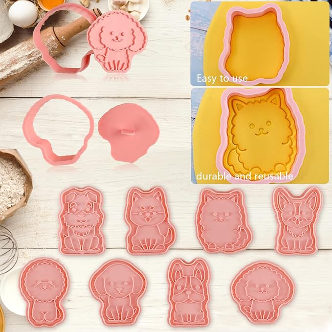 Dog Cookie Cutters Set, Cute Cookie Cutters - Image 5