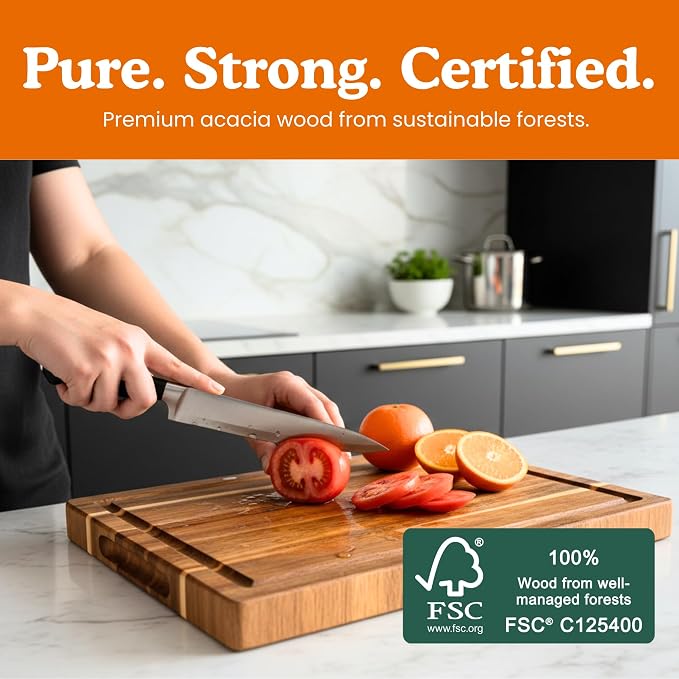 Non Toxic Wood Cutting Board - Image 5